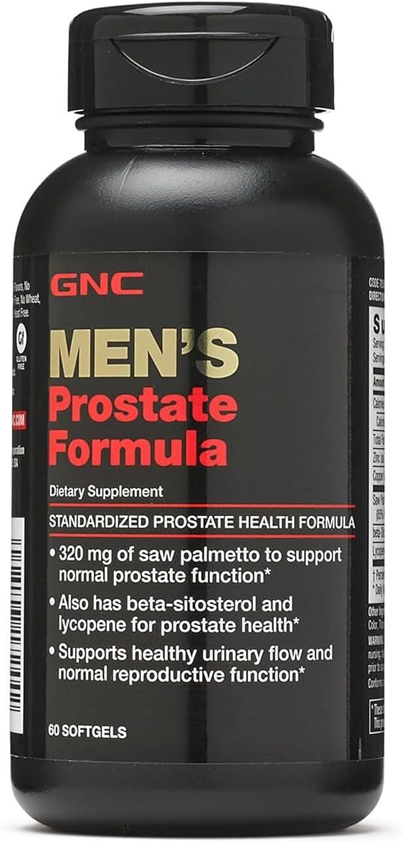 GNC Men's Prostate Formula, Supports Reproductive Function, 60 Softgels