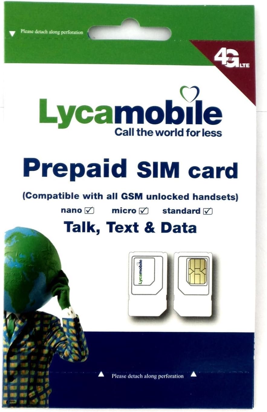 Lycamobile Plus USA Prepaid Sim Card