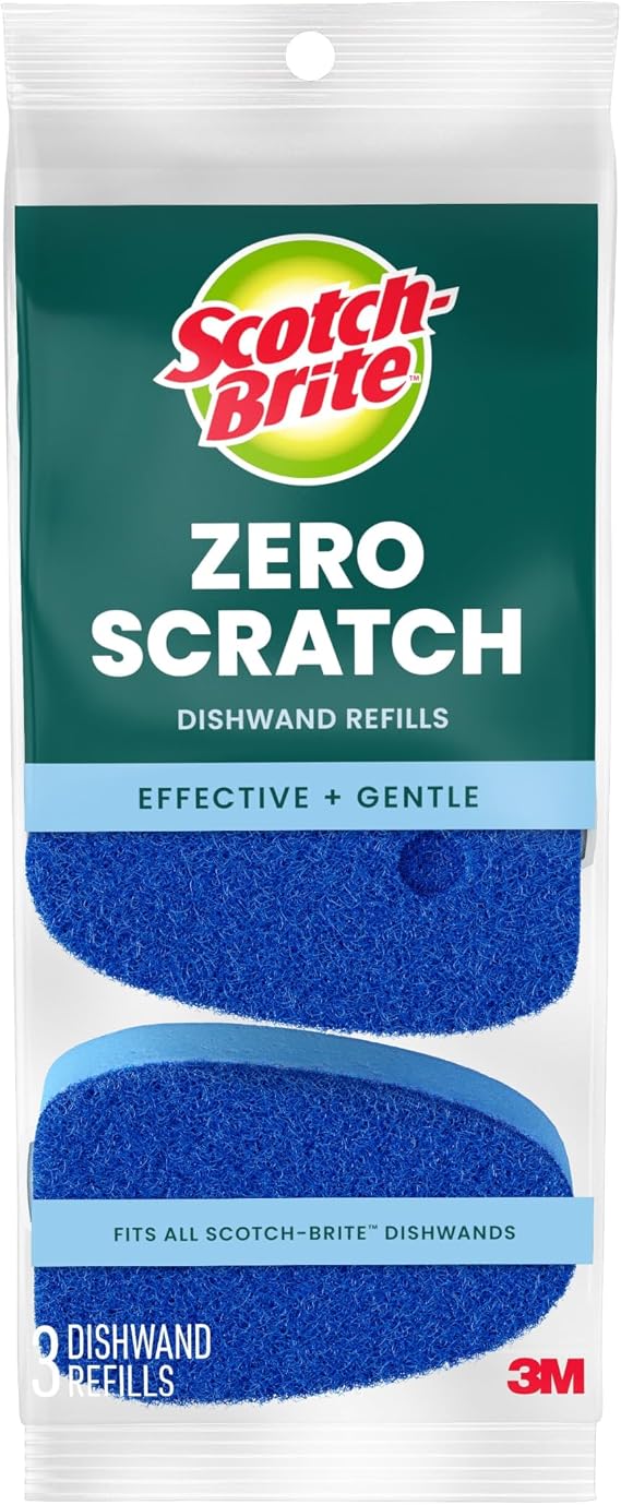 Scotch-Brite Zero Scratch Dishwand Refill, 21 Pack