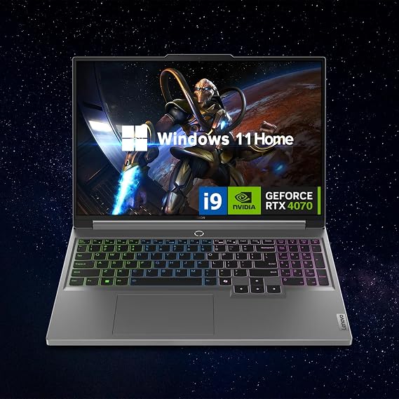 Lenovo Legion 16" QHD+ i9 RTX 4070 Gaming Laptop, 16" QHD+ (2560 x 1600) 165 Hz, Intel i9-14900HX, NVIDIA GeForce RTX 4070, 64GB RAM, 4TB + 4TB SSD, Windows 11 Home
