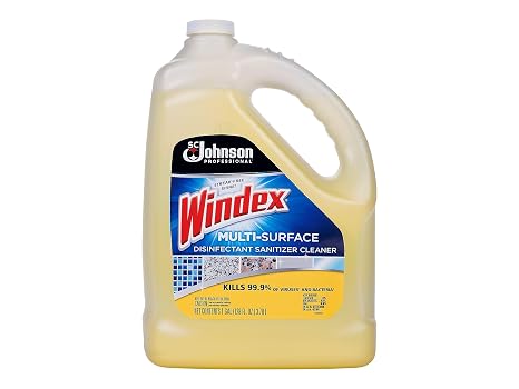 Windex Cleaner Disinfectant, 128 Oz. Bottle