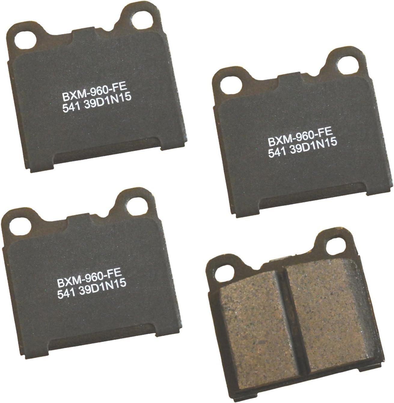 Bendix Premium SBM541 Semi-Metallic Rear Brake Pads for Volvo 240 1993-1991, 740 1992-1991, 780 1987, 940 1995-1991, 960 1994-1992, 960 1997-1996