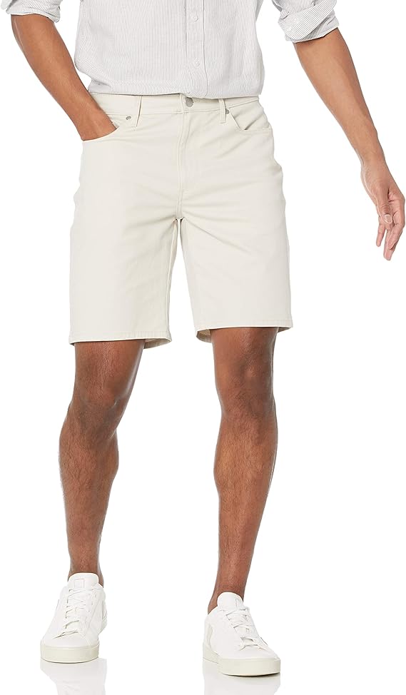 Amazon Essentials Men's 9” (23cm) Inseam Cotton Stretch Shorts
