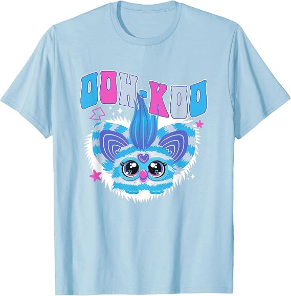 Furby Ooh-Koo Cute Colorful Furblet Logo T-Shirt