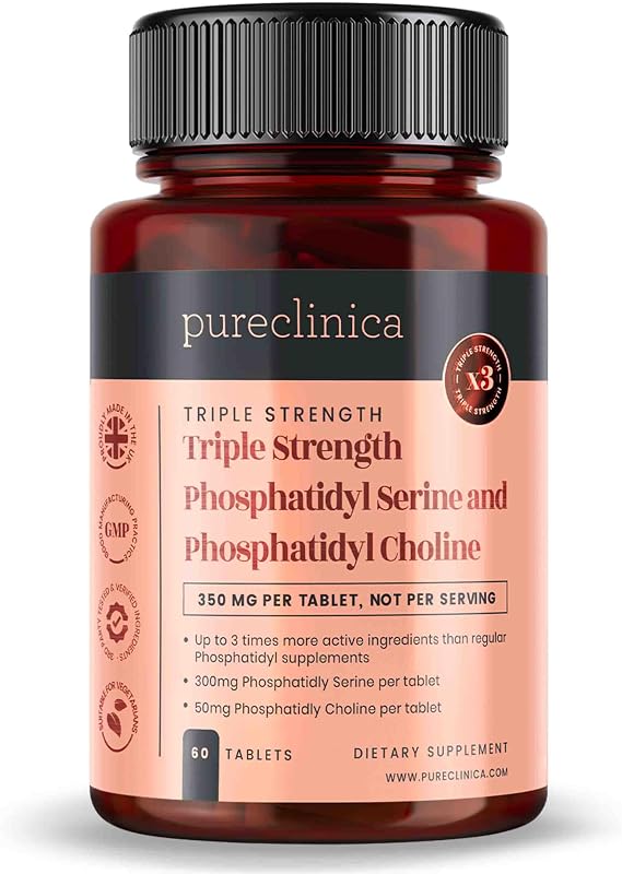 Phosphatidyl Serine & Phosphatidyl Choline 350mg x 60 Tablets | 2 Month Supply |High Strength Sunflower Lecithin | Non-GMO, Soy-Free, Vegan Tablets