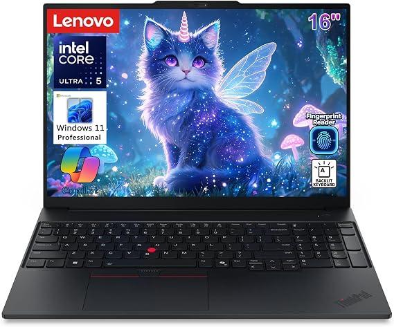 Lenovo ThinkPad E16 Gen 3 Laptop, Ultra 5 225H, 16GB DDR5 RAM, 1TB SSD