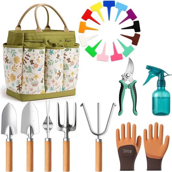 Gardening Tools 10-Piece Heavy Duty Garden Tool Set Gardening Gifts