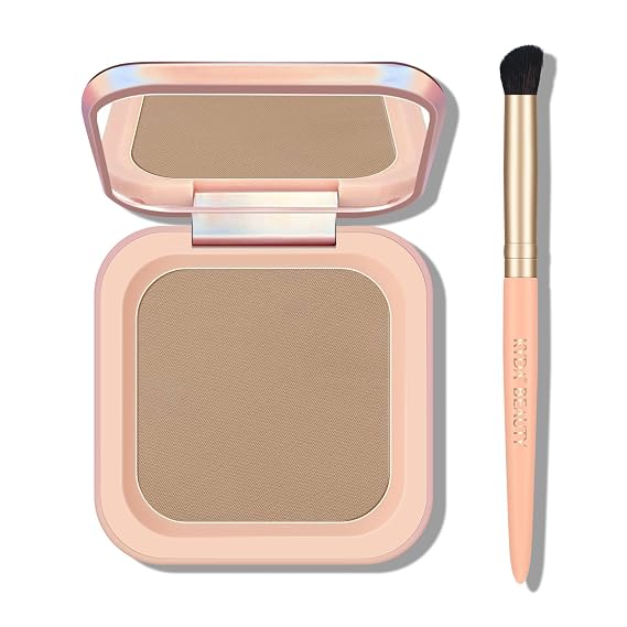 Contour Powder Palette, Smooth Face Sculpting Contour Palette, Matte Contour Pressed Powder, Silk Texture, Ultra-fine Lightweight, Easy to Blend, Multiuse Baked Contouring Makeup-TAUPE
