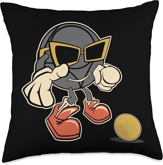 Petanque Balls Outfit for Boules and Petanque Players Throw Pillow