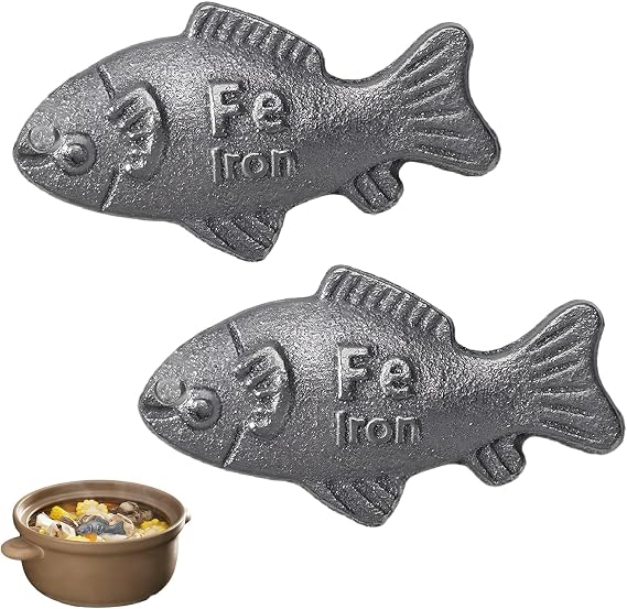Iron Fish for Iron Deficiency Cast Iron Ingot Cooking Tool for Soup Tea