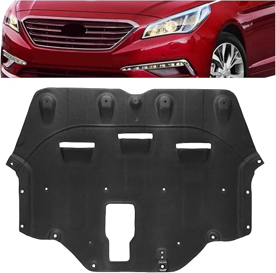 ECOTRIC Engine Splash Shield Compatible with 2015-2017 Sonata | Front Lower Engine Cover Flocking Process Replacement for 29130C1000 29130C2100 HY1228188