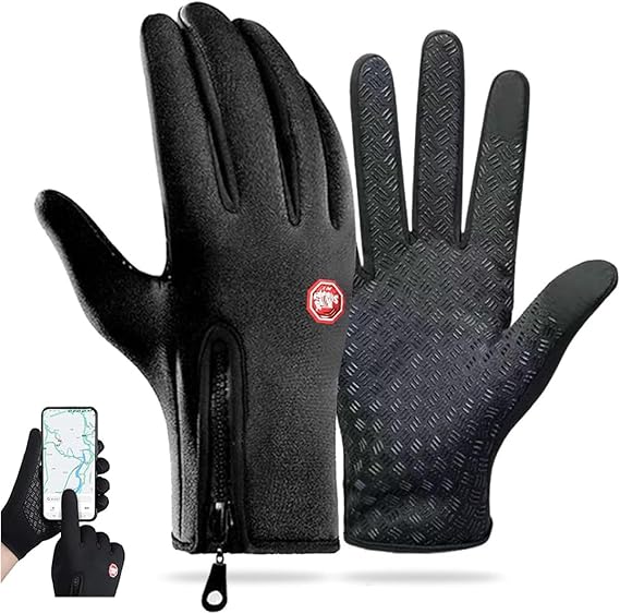 Velura Winter Gloves, Thermal Touch Screen Windproof Gloves, Ultimate Waterproof & Windproof Thermal Glove, Touch Screen, for Outdoor
