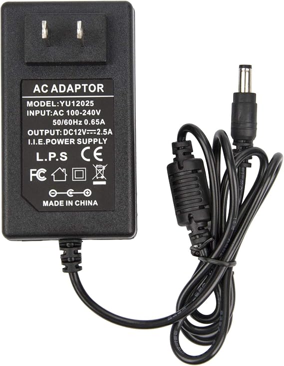 COOLM 12V 2.5A Power Adapter Charger 12V/2.5A AC DC 12V 2500mA Power Supply
