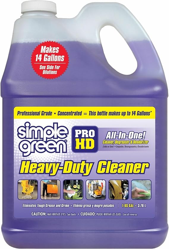Simple Green Pro HD Heavy-Duty Liquid Cleaner & Degreaser, 128 Oz Bottle, Case Of 2
