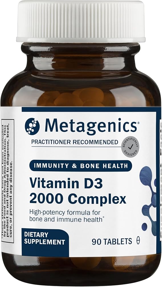 Metagenics Vitamin D3 2000 IU with Isoflavones Bone Health, 90 Tablets