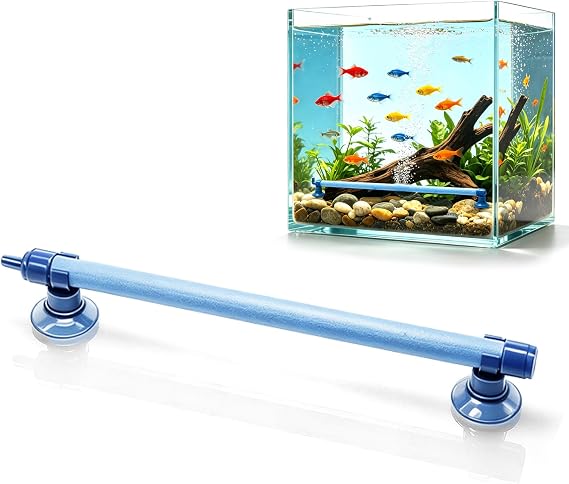 Air Stone Bubble, Aquarium Bubbler 6air Stones for Aquariums Sizes Fish Tank Aquarium Air Bubble Wall Tube Oxygen Diffuser Bar Decor Accessory for Fish Tank(7inches)