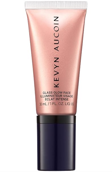 Kevyn Aucoin Glass Glow Face: Multi-purpose universal dewy highlighter for face and body. Creates glowing youthful-looking hydrated skin with a glassy complexion. Makeup artist go to.