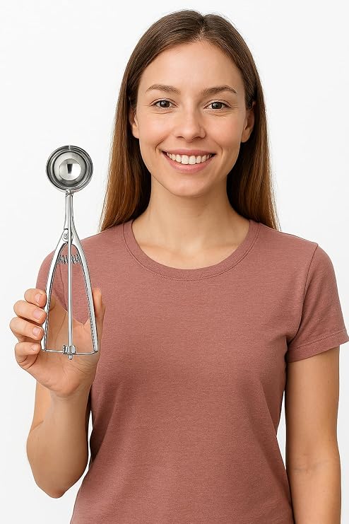 Transformacion Inox 4 Cm Dondurma Kaşığı - Karpuz Kurabiye Köfte Helva Porsiyonlama 722039 Gri