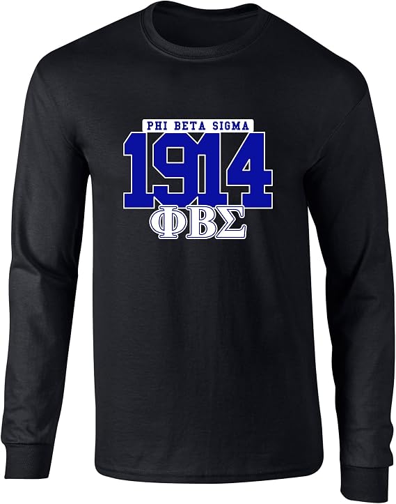 Phi Beta Sigma 1914 Graphic Long Sleeve T Shirt