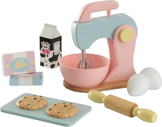 KidKraft Wooden Pastel Baking Set - Play Kitchen accessory