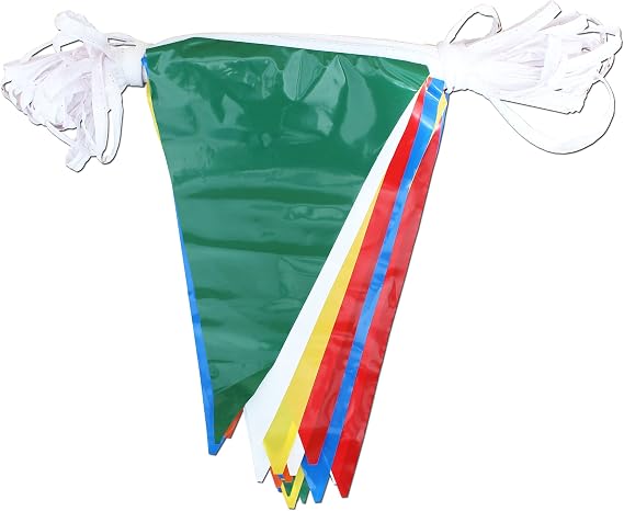 Multi-Color - 100 ft Plastic Pennant