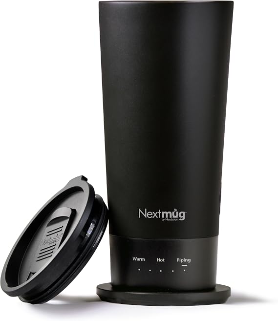 Nextmug Go - Temperature-Controlled, Self-Heating Travel Mug
