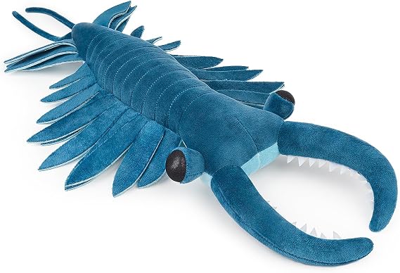 lilizzhoumax Anomalocaris Plush Toy 53cm/20.8inch Cute Realistic Stuffed Wild Deep Sea Animals Super Soft Home Decoration Perfect Playtime Companions Birthday Gift for Kids Boys Girls - Blue