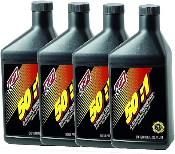 Klotz 50:1 TechniPlate 2-Cycle Full Synthetic Premix/Injector Engine Lubricant 4 Pints Kit, KL-305