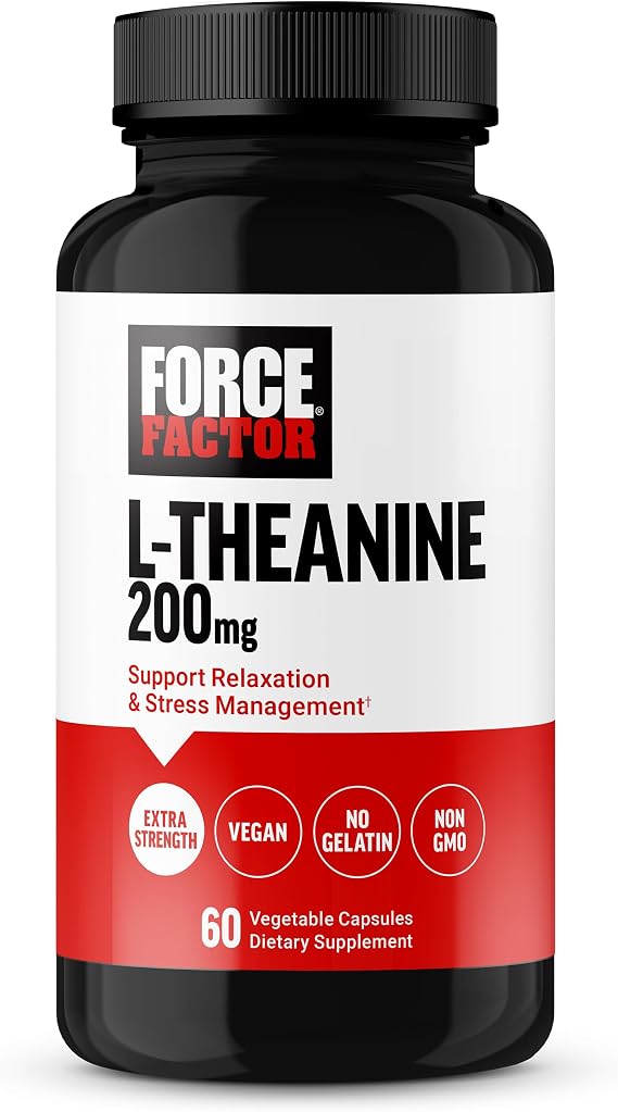 Force Factor L Theanine 200mg, Extra Strength L-Theanine Supplement