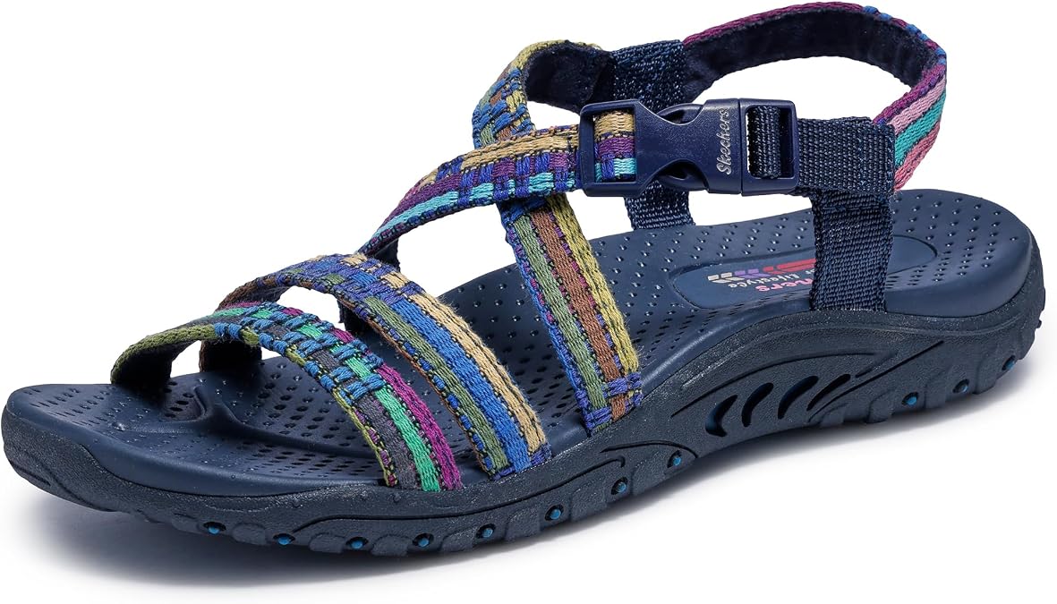 Skechers Women's Reggae Sew Me Boho Slingback Sandal