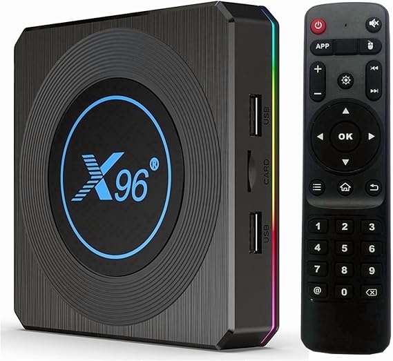 Android 11.0 Amlogic S905X4 x96 X4 4GB RAM 64GB ROM,Dual-WiFi 2.4GHz/5GHz BT Quad Core 64 Bits 3D/8K Full HD/H.265/USB3.0