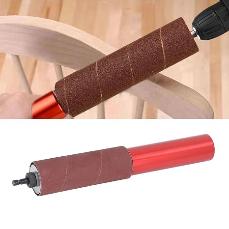 Spindle Sander Adapter, 1.5In Spindle Sander Adapter, Drum Sanders for Woodworking, Mandrel Aluminum Alloy Drill Sanding Mandrel Kit for Wood Metal Universal Size