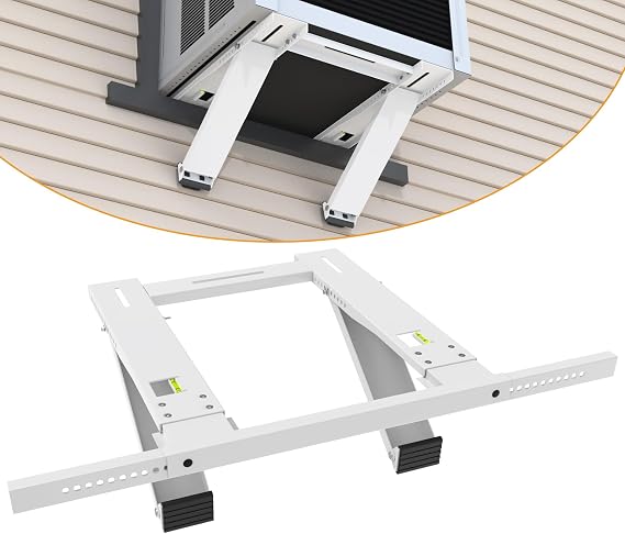 LBG Products Window Air Conditioner Support Bracket No Drilling,Heavy Duty Universal AC Window Bracket Up to 220 lbs,Drill-Less Easy Installation,Fit for Single or Double Hung Windows