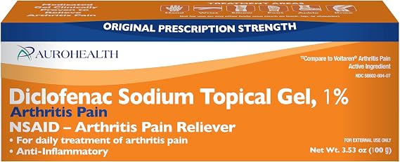 Healthy Living Diclofenac Sodieum 1%, 100g Topical Gel, 3.5 oz