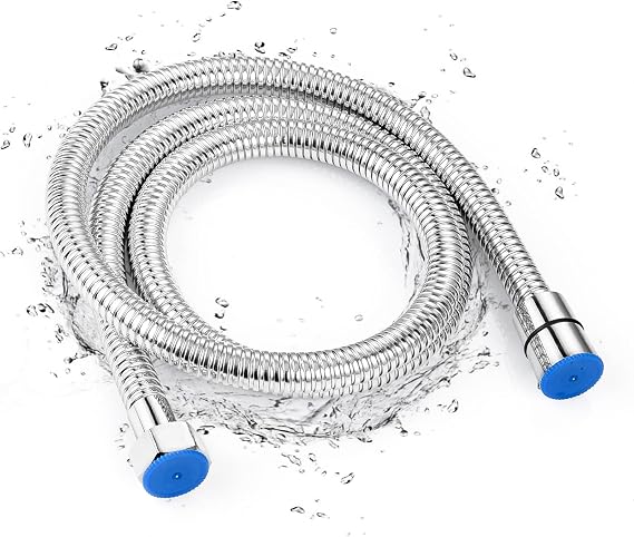 Arofa 47 Inch Bidet Hose for Handheld Sprayer, G 1/2 Connector, Chrome