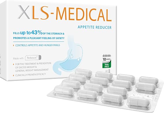 XLS Medical Appetite Reducer - Efficient Appetite and Hunger Pangs Control - 60 Tablets, 10 Days Treatment