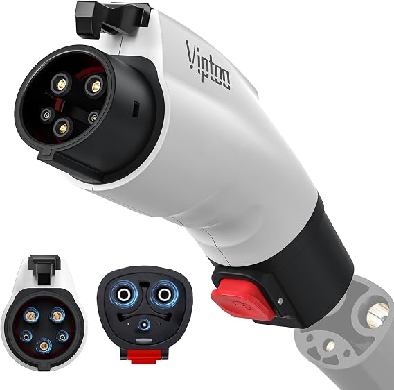 VIPTOO Tesla to J1772 Adapter, 60A 250V NACS EV Charger Converter