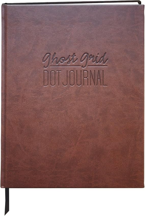 BookFactory Ghost Grid Dot Journal, Hardbound, 168 Pages
