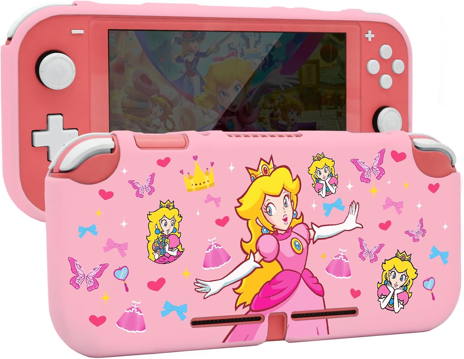 TIKOdirect Protective Case for Switch Lite, Soft Cover Shock Absorption Anti-Scratch Shell with Cute Pattern, Pink Princess