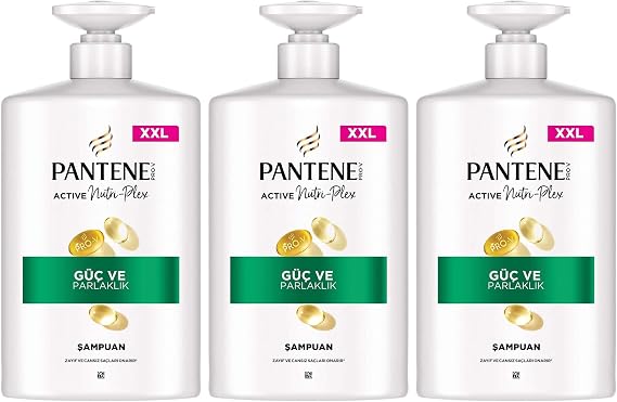 PANTENE Power and Brightness Shampoo 800 ml 3 pack