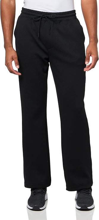 KARL LAGERFELD Men's Jacquard Textured Knit Track Pant
