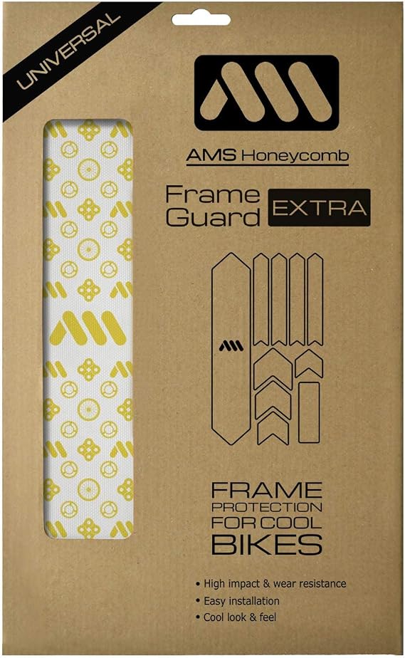 All Mountain Style AMS High Impact Frame Guard Extra Semi-transparent Protects your bike from scratches and dings