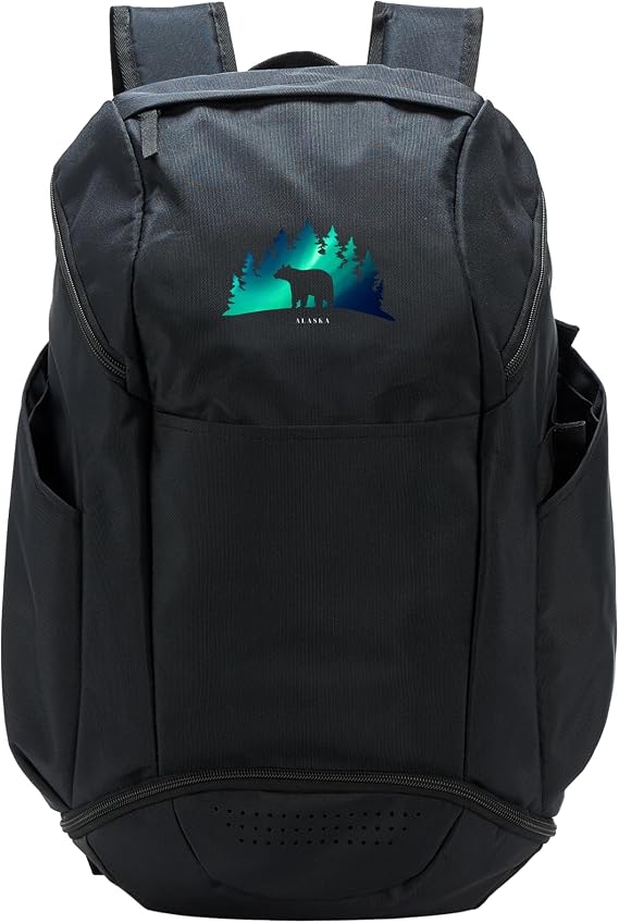 Alaska Aurora Borealis Bear Sport Backpack
