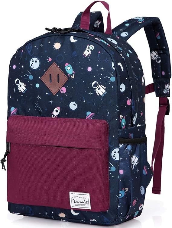 VASCHY Kids School Backpack Rucksack for Boys Girls Children's Toddler Backpack Kindergarten Book Bag with Chest Buckle | Children's