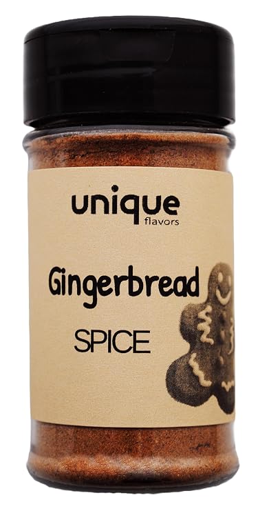 Unique Flavors Gingerbread Spice Mix 1.5 oz Easy Shaker