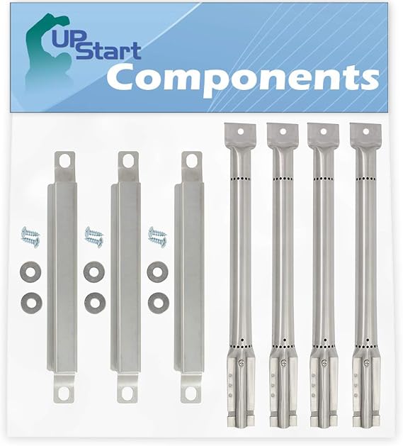3 BBQ Grill Burner Crossover Tube & 4 Tube Burner for Master Chef G43205
