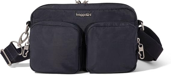 Baggallini Women's Baggallini Securtex Anti-theft Treasure Crossbody 9"x5.5" Lightweight Travel Purse With Rfid Card Slots Locking Zippers