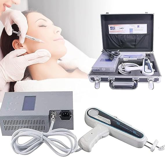 Mesotherapy Gun Injector,Syringe Gun Dynamics Reusable Device For Injection,Hydro Vacuum Facial Skin Care Beauty Device,Water Injector,Vacuum Pressure,Freckle Dispelling