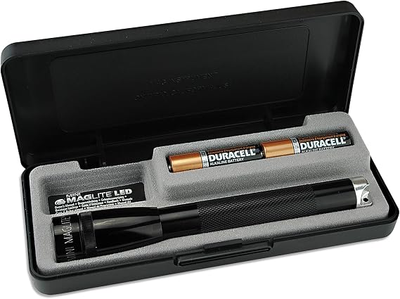 Maglite, Mini Maglite Spectrum Series Flashlight, AA, Black Body, White LED Light