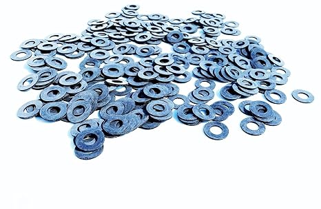 100-Pack Neoprene Flat Rubber Washers - 1" OD x 1/2" ID x 1/16" Thick - Round Sealing Ring for Hoses, Bolts, Plumbing, and Gasket Applications - Black Rubber Gasket Rings